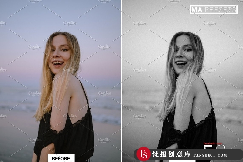 图片[5]-[黑白LR预设]黑白电影胶片人像Lightroom预设B&WFILMLOOKLightroomPresets-梵摄创意库