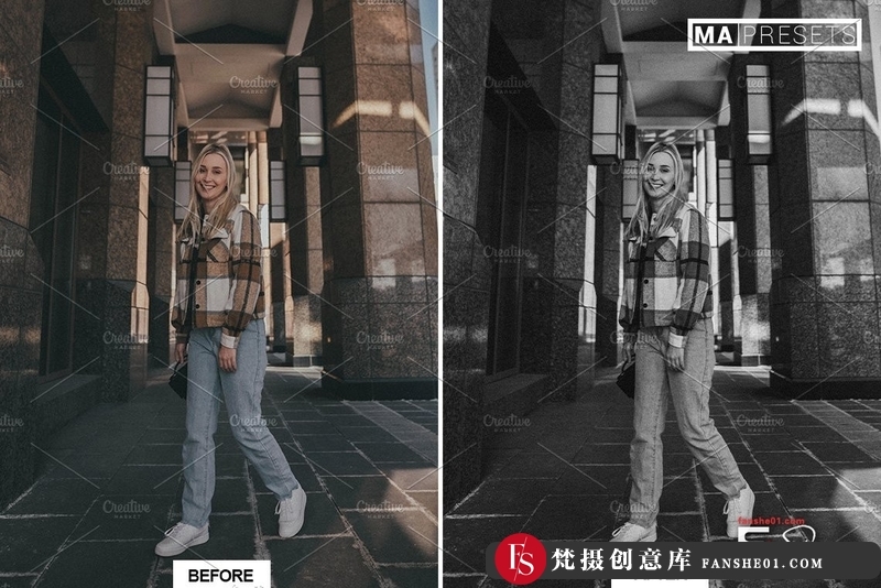 图片[6]-[黑白LR预设]黑白电影胶片人像Lightroom预设B&WFILMLOOKLightroomPresets-梵摄创意库