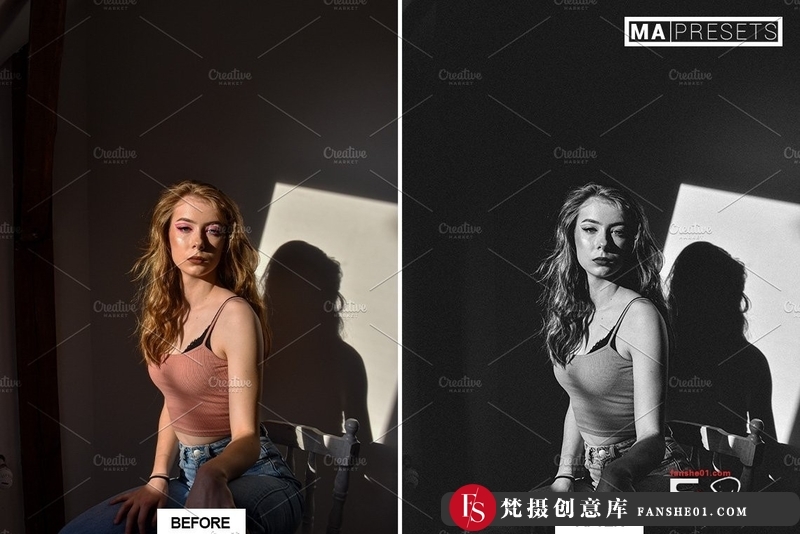 图片[7]-[黑白LR预设]黑白电影胶片人像Lightroom预设B&WFILMLOOKLightroomPresets-梵摄创意库