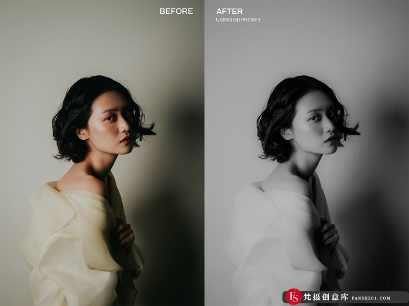 图片[10]-[黑白LR预设]经典黑白胶片人像后期调色Lightroom预设BurrowLightroom’sPresets-梵摄创意库