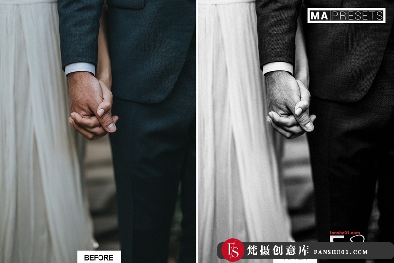 图片[6]-[婚礼LR预设]经典黑白婚礼人像lLightroom预设BlackWhiteWeddingLightrooPresets-梵摄创意库