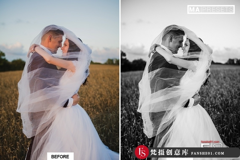 图片[7]-[婚礼LR预设]经典黑白婚礼人像lLightroom预设BlackWhiteWeddingLightrooPresets-梵摄创意库