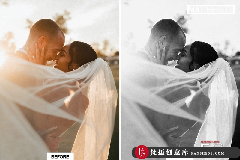 图片[9]-[婚礼LR预设]经典黑白婚礼人像lLightroom预设BlackWhiteWeddingLightrooPresets-梵摄创意库