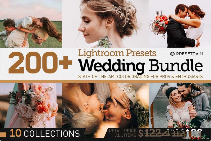 图片[1]-[婚礼LR预设]200+高级婚礼Lightroom预设及APP预设合集 200+ Wedding Presets Bundle 2021-梵摄创意库