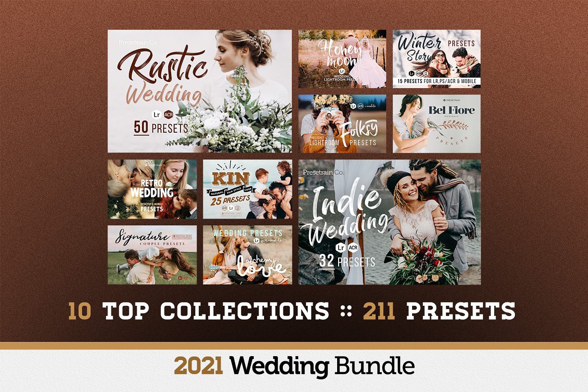 图片[2]-[婚礼LR预设]200+高级婚礼Lightroom预设及APP预设合集 200+ Wedding Presets Bundle 2021-梵摄创意库