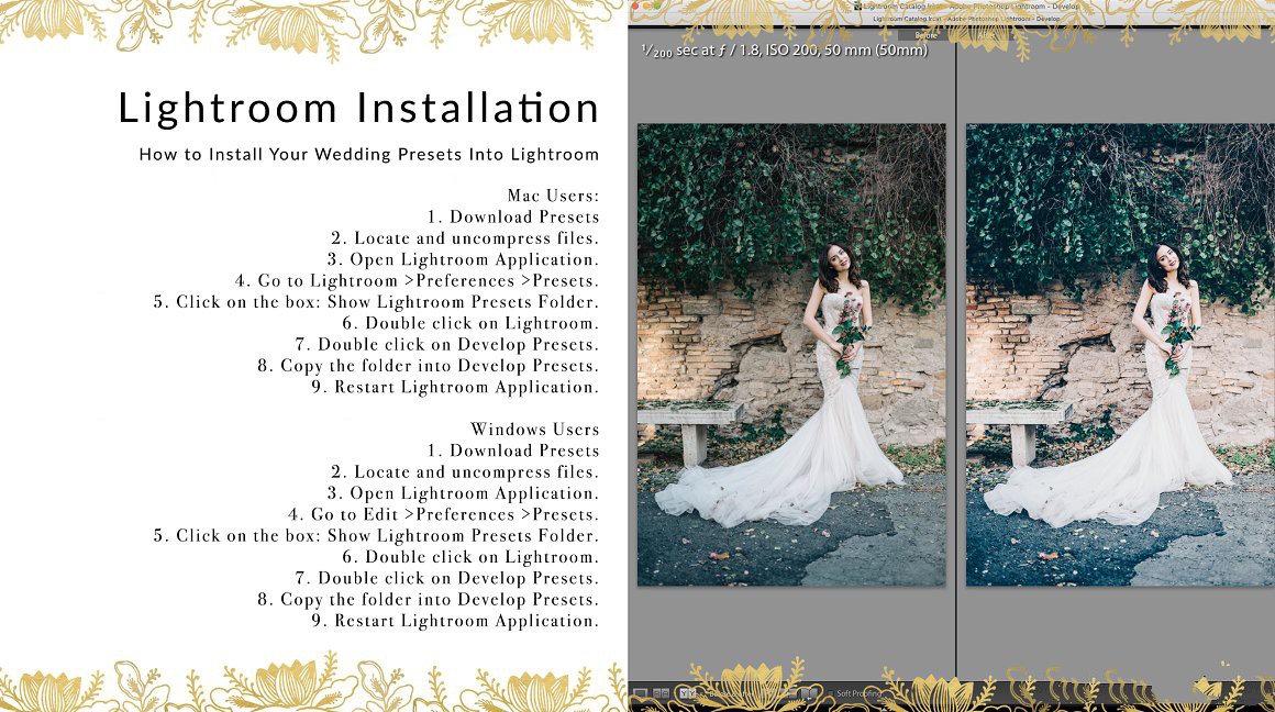 图片[5]-[婚礼LR预设]阳光下的婚礼Lightroom预设与Photoshop (xmp)预设 Sunlit Wedding Presets-梵摄创意库