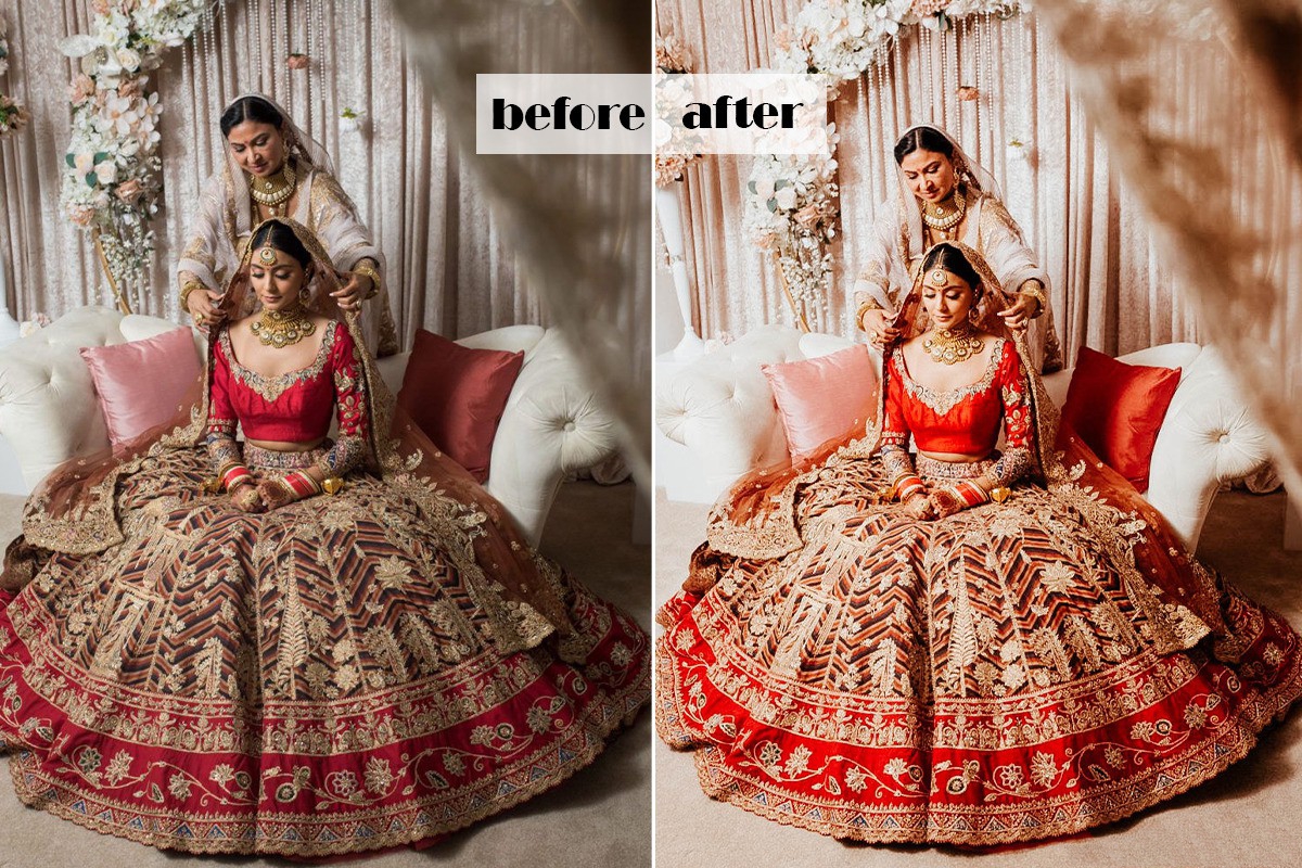 图片[6]-[婚礼LR预设]印度新娘电影婚礼Lightroom预设与移动LR预设 Indian Wedding Lightroom Presets-梵摄创意库