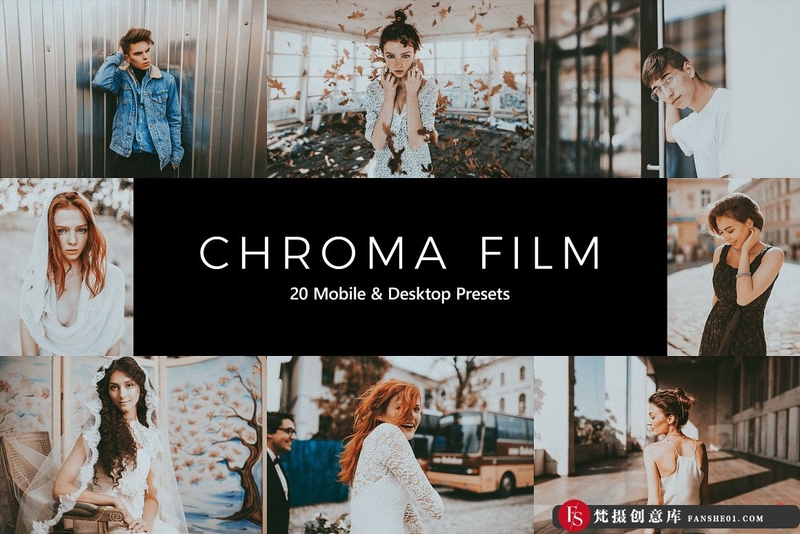 图片[1]-[胶片LR预设]彩色怀旧电影胶片Lightroom预设APP滤镜及LUT预设 Chroma Film LR Presets & LUTs-梵摄创意库