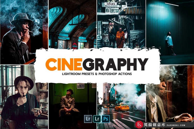 [胶片LR预设]大气电影氛围城市人像Lightroom预设APP滤镜CinegraphyPresets&Actions