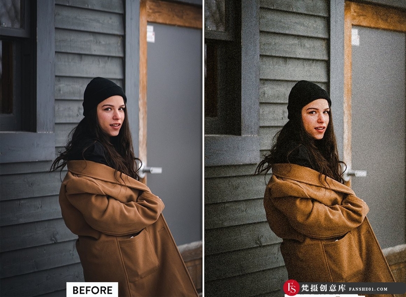 [胶片LR预设]电影复古颗粒胶片人像后期调色Lightroom预设intageVibesLightroomPresets