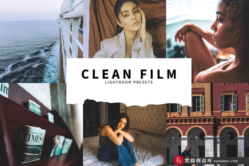 [胶片LR预设]干净整洁的电影胶片Lightroom预设 Clean Film Lightroom Presets-梵摄创意库