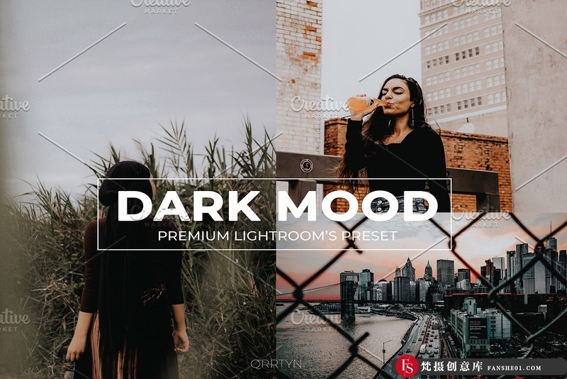 [胶片LR预设]黑暗情绪电影胶片Lightroom预设APP预设DarkMoodLightroomPreset-梵摄创意库