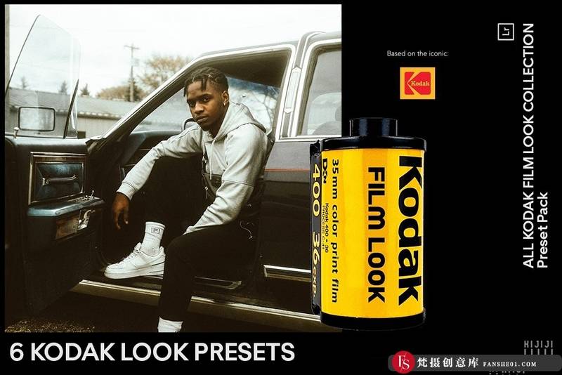 [胶片LR预设]柯达胶片电影质感Lightroom预设 Kijiji Hub Kodak Looks Presets-梵摄创意库