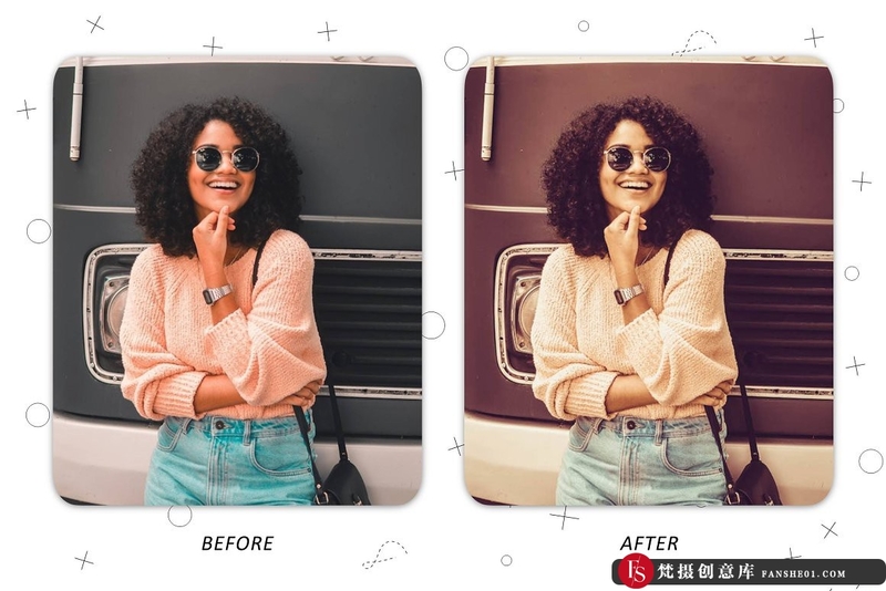 [胶片LR预设]可爱的复古胶片Lightroom预设CuteRetro–LightroomPresets