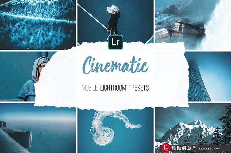 [胶片LR预设]蓝调电影胶片后期调色Lightroom预设LightroomPresets-Cinematic-梵摄创意库