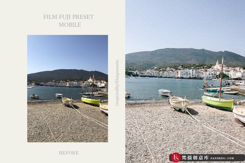 [胶片LR预设]旅拍富士胶片Lightroom预设+手机LR滤镜FujiFilmLightroomPreset