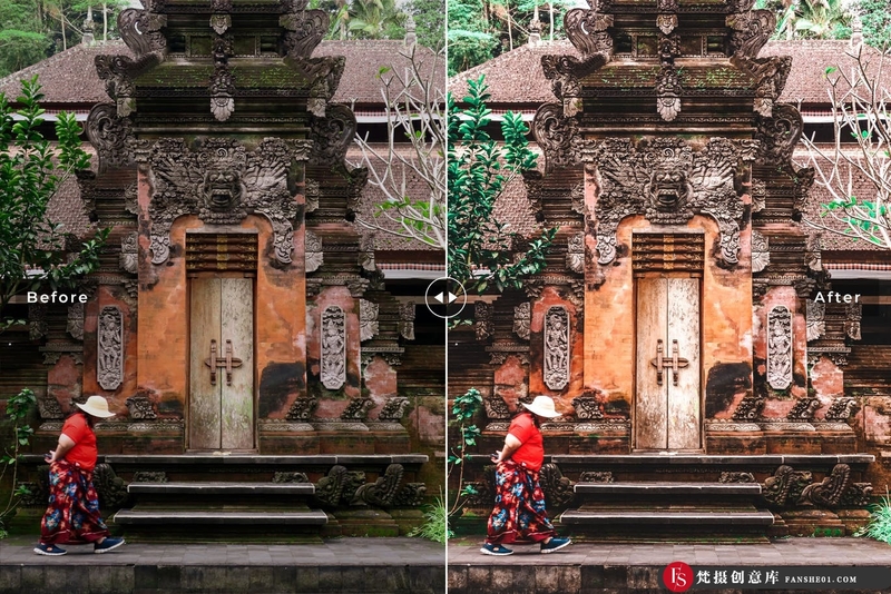 [旅拍LR预设]巴厘岛乌布旅拍人文风光Lightroom预设与移动版LR预设 Ubud Lightroom Presets