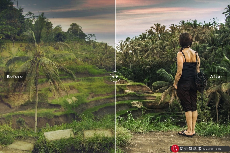 [旅拍LR预设]巴厘岛乌布旅拍人文风光Lightroom预设与移动版LR预设 Ubud Lightroom Presets