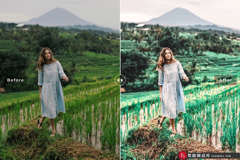 [旅拍LR预设]巴厘岛乌布旅拍人文风光Lightroom预设与移动版LR预设 Ubud Lightroom Presets