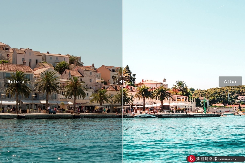 [旅拍LR预设]克罗地亚旅拍人像蓝橙棕色调Lightroom预设 Croatia Lightroom Presets