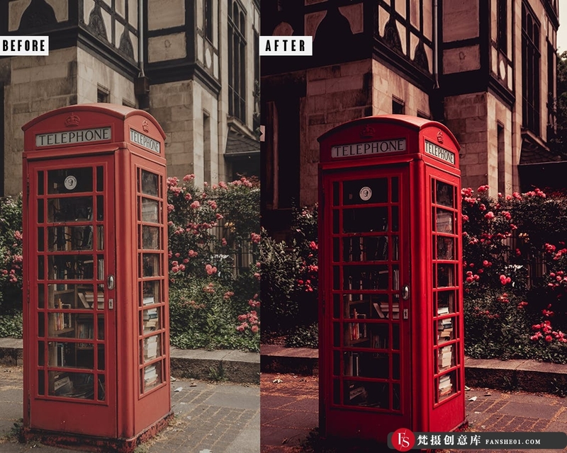 [旅拍LR预设]伦敦城市旅拍人文英伦风格Lightroom预设LondonPhotoshopAction&LightromPresets