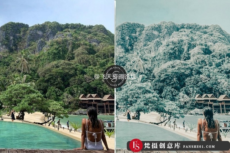 图片[11]-[旅拍LR预设]清新海蓝宝石蓝调热带海岛旅拍人像摄影调色Lightroom预设Baja Lightroom Preset-梵摄创意库