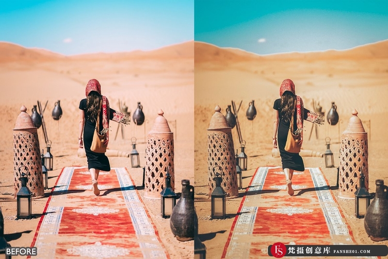 [旅拍LR预设]撒哈拉沙漠人文旅拍Lightroom预设与APP滤镜 Sahara Desert Lightroom Presets