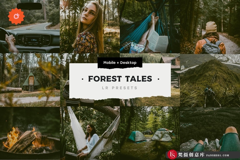 [旅拍LR预设]森系旅拍电影INS滤镜胶片LR预设 Forest Tales Lightroom Presets-梵摄创意库