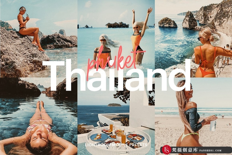 [旅拍LR预设]泰国普吉岛旅拍人像LR预设LightroomPreset-ThailandPhuket-梵摄创意库