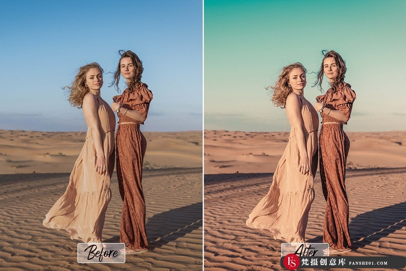 图片[2]-[旅拍LR预设]中午阳光沙漠沙丘旅拍后期Lightroom预设10 Pro Desert Lightroom Presets-梵摄创意库