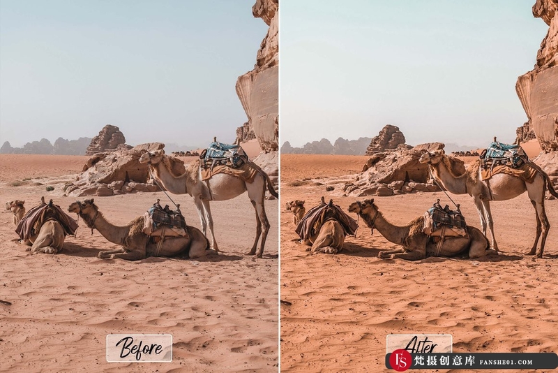 图片[3]-[旅拍LR预设]中午阳光沙漠沙丘旅拍后期Lightroom预设10 Pro Desert Lightroom Presets-梵摄创意库