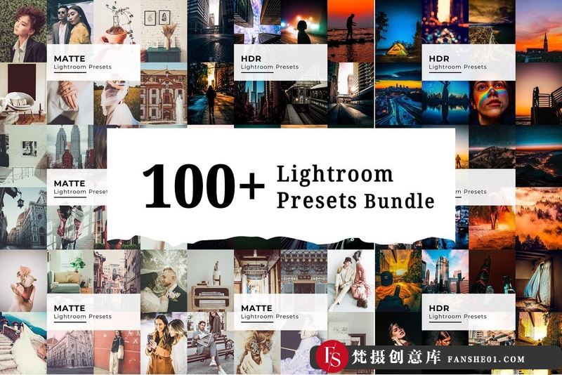 人像LR预设100组时尚人像电影婚礼预设合集100+lr预设ps滤镜pr调色lightroom人像lut插件-梵摄创意库