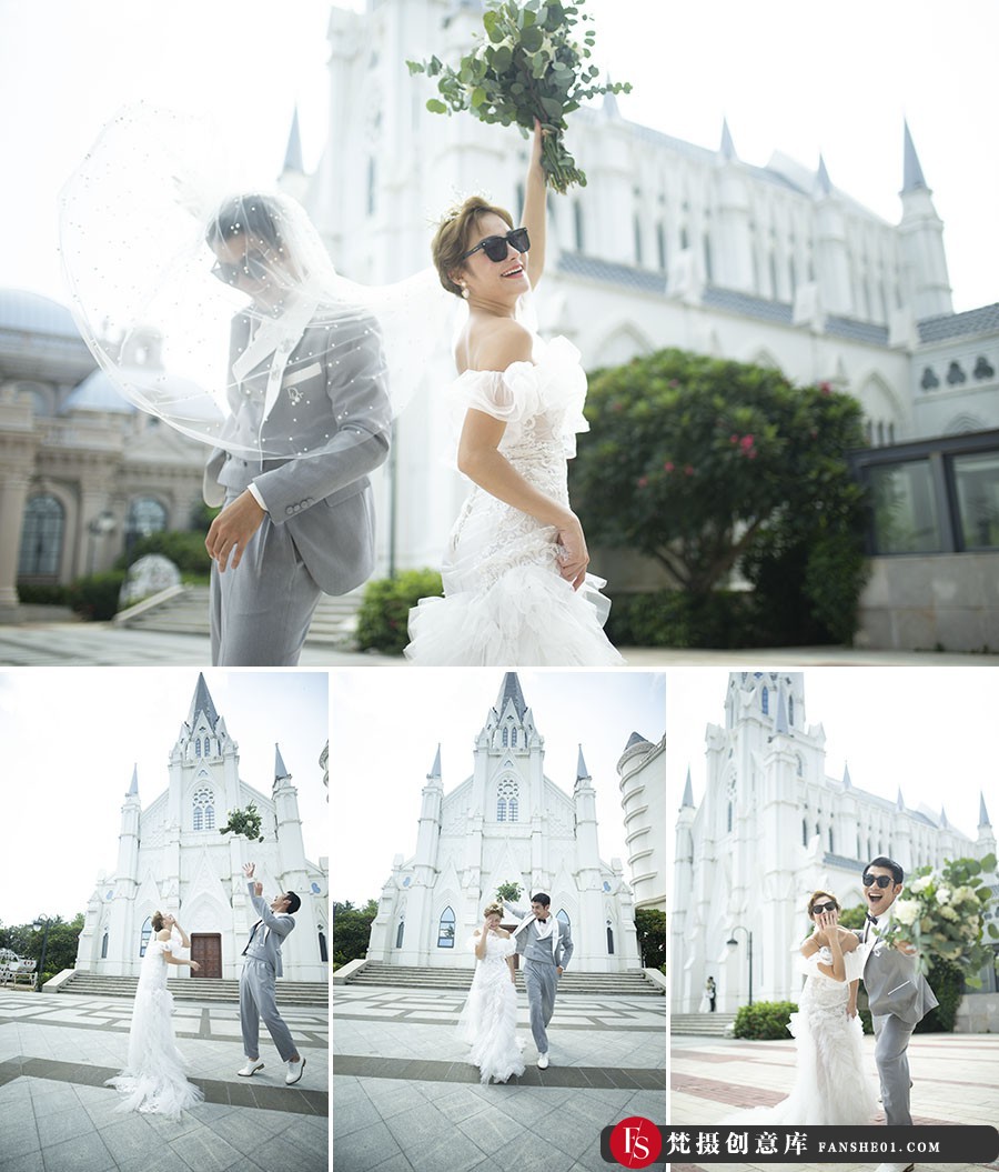 吉庆广场婚礼人像摄影RAW原图11P，婚纱修图练习RAW素材-梵摄创意库