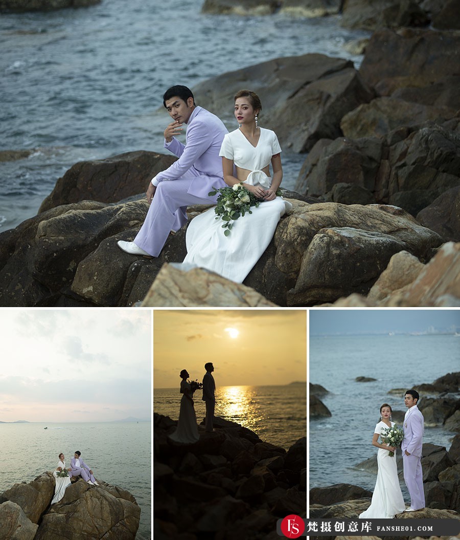 旅拍海景婚礼情侣写真人像摄影RAW原图19P,后期修图RAW素材-梵摄创意库