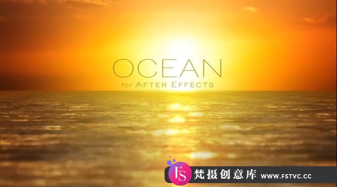 [开场片头]海面水面流动特效AE模板- Creationeffects Ocean for After Effects