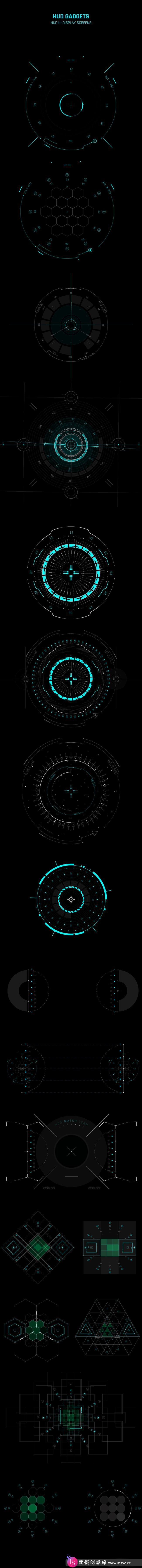 图片[5]-[HUD模板]AE模板-450+科技感医疗军事科幻HUD UI界面元素动画模板-梵摄创意库