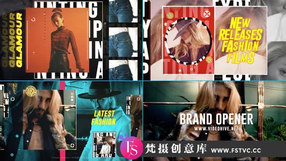 [开场片头]时尚创意文字视频宣传片头AE模板- Fashion Brand Opener-梵摄创意库