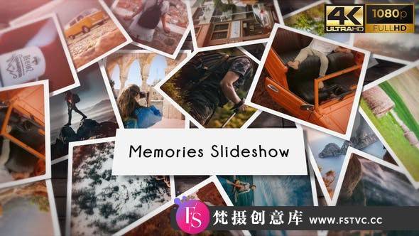 [相册AE模板]回忆幻灯片照片相册片头AE模板- Memories Slideshow Photo-梵摄创意库