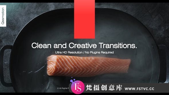 [AE转场]AE模板-图形图像视频转场AE模板 Clean and Creative Transitions-梵摄创意库