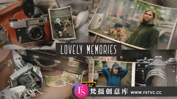 [相册AE模板]AE模板-实拍相机照片相册美好回忆AE片头模板 Lovely Memories-梵摄创意库