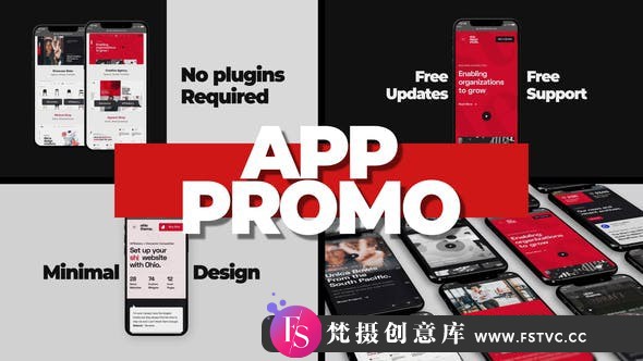 [APP模板]AE模板-简洁手机iPhone APP开场展示片头AE模板下载 App Promo Phone 11 - 梵摄创意库-梵摄创意库