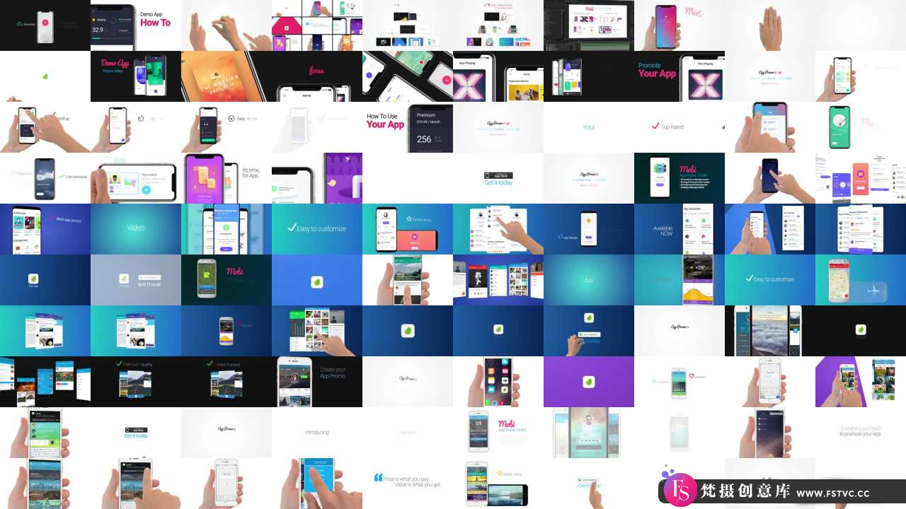 图片[2]-[APP模板]苹果安卓手机APP展示片头AE模板- Mobi – App Promo Toolkit-梵摄创意库