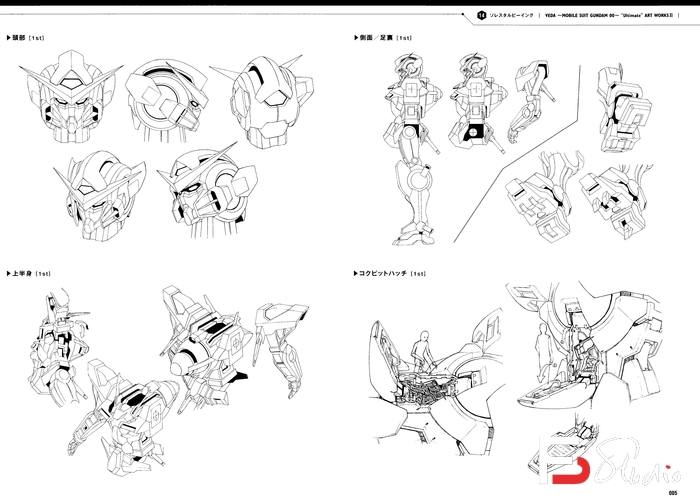 图片[5]-CZ.194- 机动战士高达00 线稿设定资料集II-创作学习专区-546MB-206P-梵摄创意库