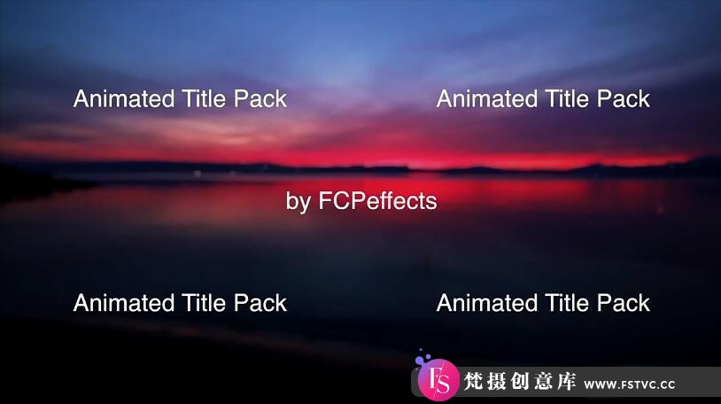 [FCPX 插件]27个缓入缓出动态文字标题基本字幕FCPX插件-梵摄创意库