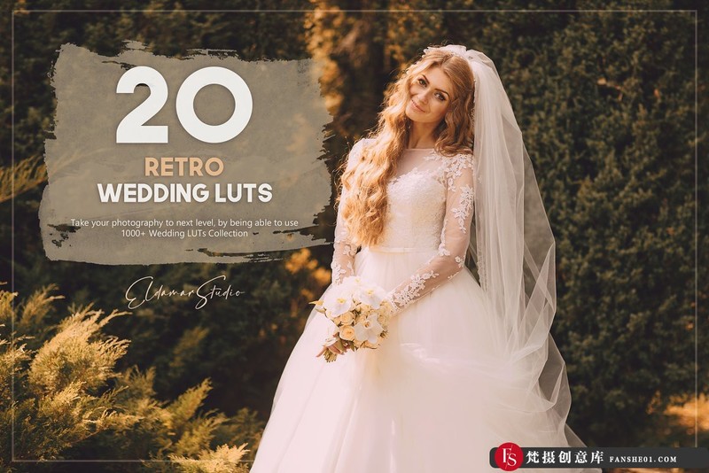 20个复古婚礼LUT预设包旅行婚礼Vlog视频调色LUT预设-梵摄创意库