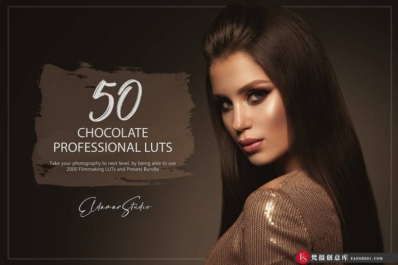 50个电影巧克力色LUT预设和Lightroom预设预设50ChocolateLUTsandPresetsPack-梵摄创意库