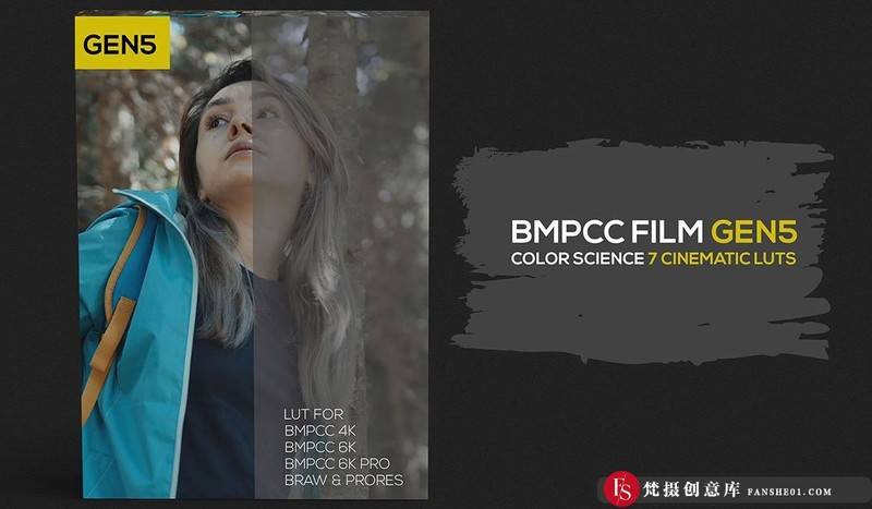适用于BMPCC6K电影胶片调色LUT预设BMPCCFilmGen5Lut预设-梵摄创意库