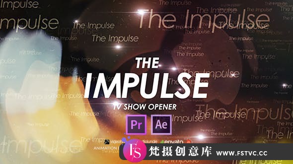 [Premiere预设]PR预设-文字介绍片头PR预设模板 The Impulse TV Show Opener-梵摄创意库