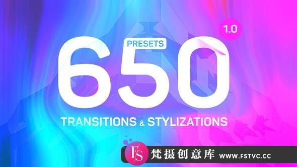 [Premiere预设]PR预设-650种运失真变形拉伸扭曲转场和信号干扰画面破损发光视觉特效+音效-梵摄创意库