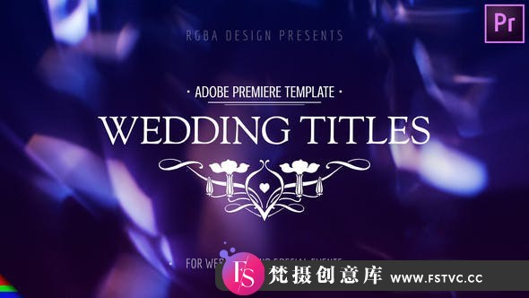 [Premiere预设]PR预设-婚礼标题字幕文字动画PR模板 Modern Wedding Titles